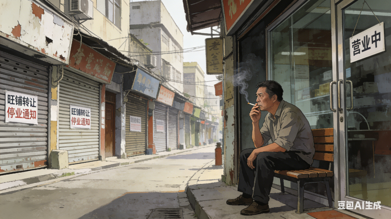 晚飯后小鎮(zhèn)的雪景 (4)